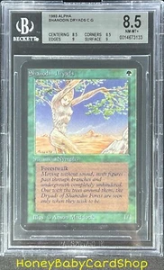 MTG Limited Edition Alpha 1993 Shanodin Dryads BGS 8.5Q++ (Baby Quad++) NM/MT+ - Picture 1 of 6