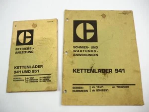Caterpillar 941 Kettenlader Betriebsanleitung Wartung 1979 - Bild 1 von 4