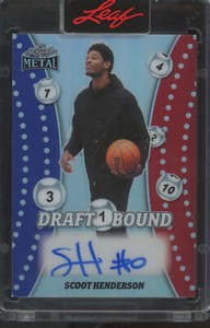 2023 Leaf Metal Draft Bound #DBASH1 Scoot Henderson 79/303 Auto RC Rookie