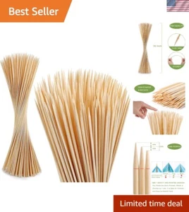300 PCS Bamboo Marshmallow Roasting Sticks, SMores Skewers for Fire Pit, Extr... - Picture 1 of 8
