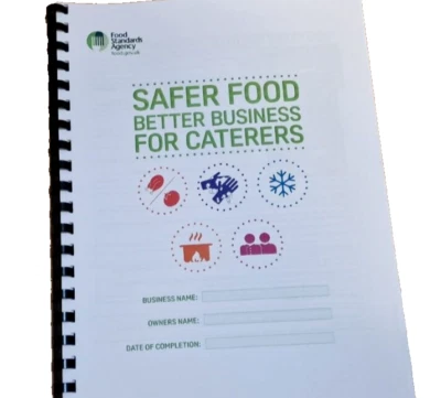 FSA 2025 SFBB Safer Food Better Business Caterers Full Pack & 12 Month Diary & Temp