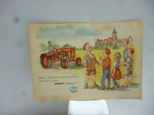 NORMAG SCHLEPPER Mann, -klarer Fall ! Wenn ich groß.... Original alte Werbekarte - Bild 1 von 2