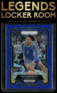 2024 Panini Prizm Draft Picks #88 Bub Carrington Prizms Blue Shimmer FOTL #/19 - Picture 1 of 2