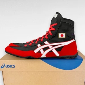 【Ordine Speciale】 Scarpe da Lotta ASICS 1083A001 Nero x Rosso x Bianco + Bandiera Giappone - Foto 1 di 4