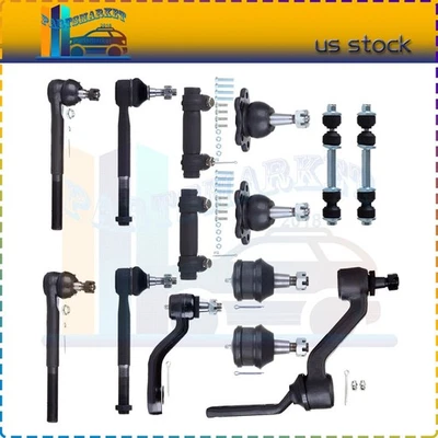 Complete 14pcs Front Ball Joints Tie Rods Kit For 1988-1991 GMC C1500 C2500 Foto 1 de 4