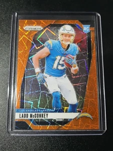 Ladd McConkey - Prizm Football 2024 - Chargers - Orange Lazer Prizm - RC - Bild 1 von 2