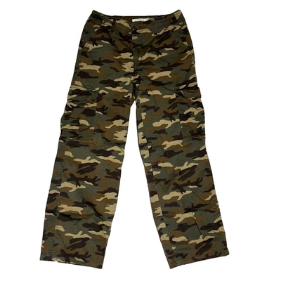 Levis 94 Baggy Cargo Pants Womens 28 Camo Wide Utility Military Grunge Street - Image 1 of 4