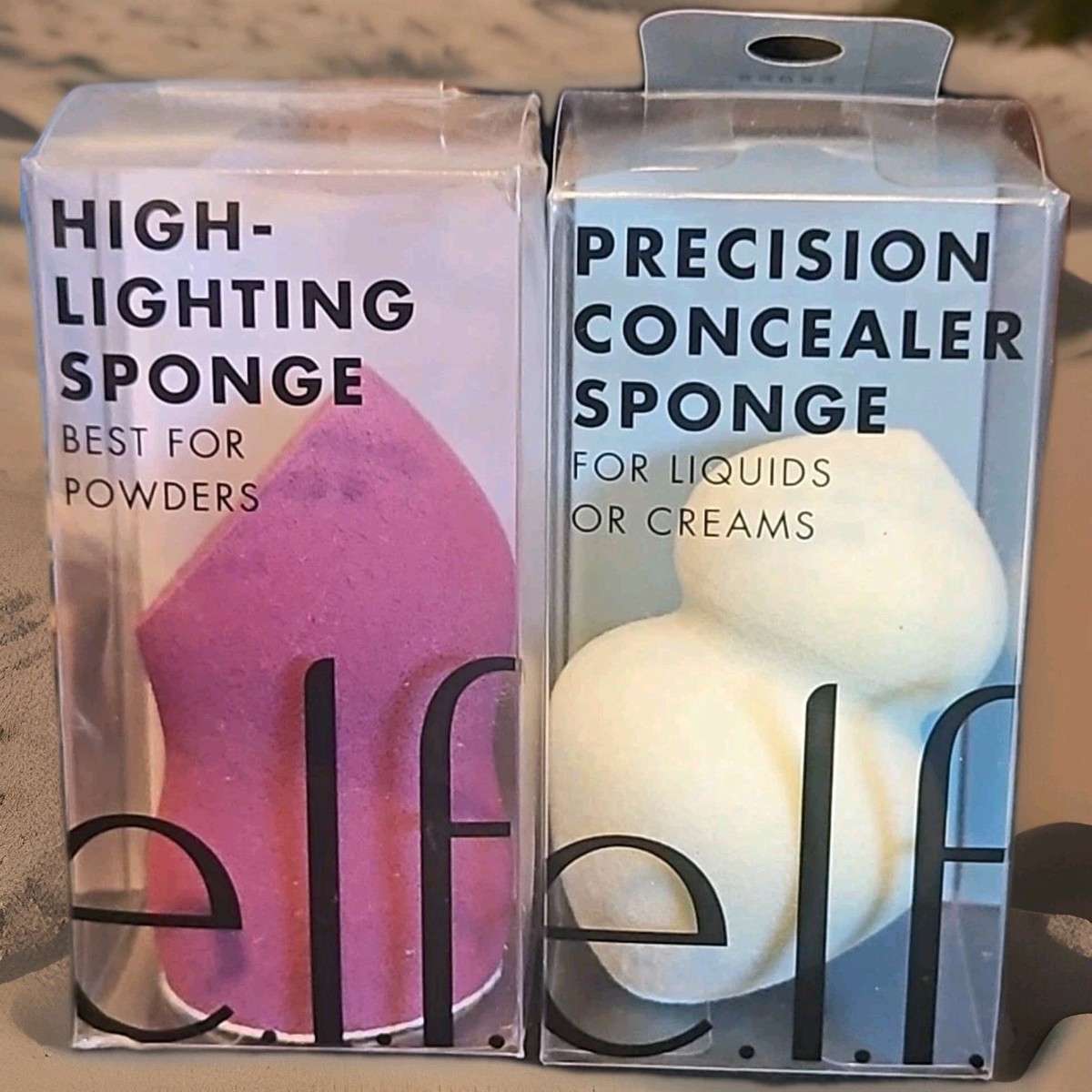2-E.L.F.-Cosmetics-Highlighting Makeup Sponge #85359 & 84053-NEW