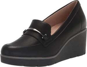 Mocasín de cuña Soul Naturalizer para mujer Achieve negro liso talla 5,5 - Imagen 1 de 10