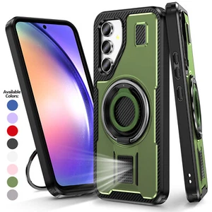 For Samsung A16 A15 A14 A34 A54A55 Shockproof Magnetic Rotatable Ring Stand Case - Photo 1 sur 23