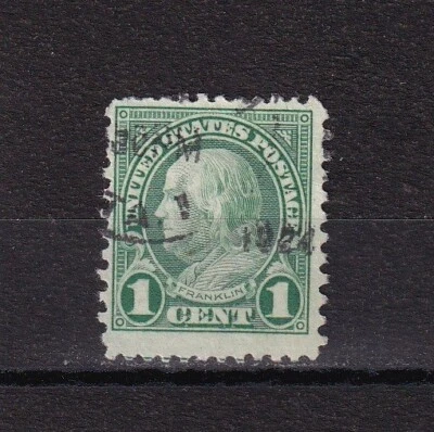 1923 US Stamps # 578 Benjamin Franklin 1 Cent Perf 11x10 Green No WMK NH Lot 583 - Image 1 of 2