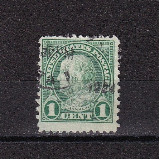 1923 US Stamps # 578 Benjamin Franklin 1 Cent Perf 11x10 Green No WMK NH Lot 583 - Image 1 of 2