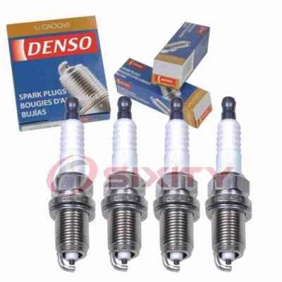 4 pc Denso Standard U-Groove Spark Plugs for 2005-2010 Toyota Corolla XRS 1.8L - Image 1 of 4