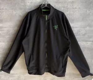 Razer Zone Staff Black & Green Polyester Full Zip Bomber Jacket Size XXXL - Bild 1 von 7