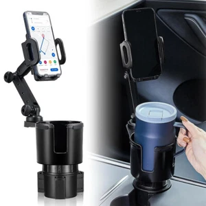 360° Universal Cup Holder Car Mount Cradle for Cell Phone Drink Organizer Holder - Picture 1 of 6