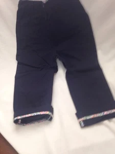 JOJO MAMAN BEBE Girl's Twill Straight Leg Navy Trousers Size 3 to 4 Years - Picture 1 of 2