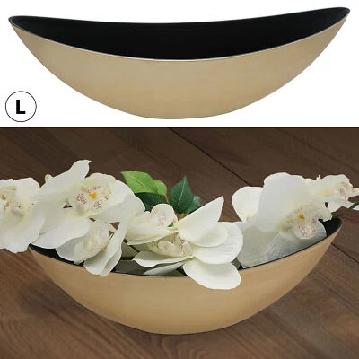 Deko Schale Oval Silber/Gold Pflanzschale Obstschale Snackschale Antik Schiefer - Bild 1 von 4