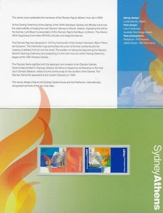 MINT 2000 AUSTRALIA GREECE JOINT ISSUE ATHENS OLYMPICS  - AUSTRALIAN STAMP PACK - Bild 1 von 1