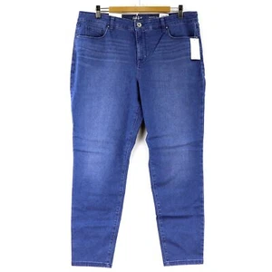 Style & Co. Women's 5-Pocket Mid Rise Skinny Jeans, Size 16 Short, Anaheim Blue - Picture 1 of 3