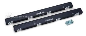 EDELBROCK 3654 FUEL RAIL KIT -6 AN BLACK ANODIZED SUITS LS3 FOR 7141 CROSS RAM I - Picture 1 of 1