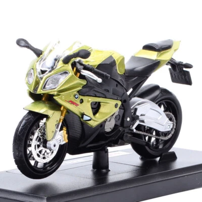 Maisto Escala 1:18 BMW S1000RR Carrera Moto Modelo Sport Superbike Diecast Juguete Foto 1 de 4