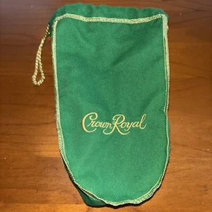 CROWN ROYAL BAG GREEN 9" WITH DRAW STRING - NEW - Picture 1 of 1