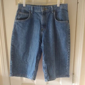 Lee blue denim shorts Boys sz 20 R  - adjustable waist - 14" inseam - 5 pockets - Picture 1 of 4