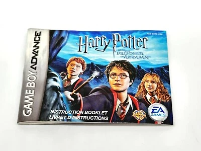 Harry Potter Prisoner Azkaban Nintendo Gameboy Advance Instruction Manual Only - Image 1 of 4