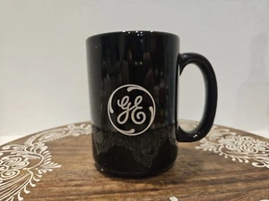 GE Black Coffee Mug Cup General Electric - Picture 1 of 11
