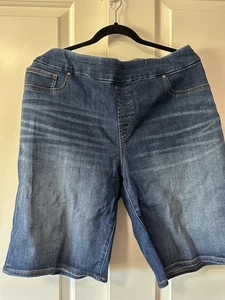 Pantalones Cortos CHICOS Pull-On DENIM BERMUDA ~ Chico Talla 3 (EE. UU. Mujer 16) - Imagen 1 de 5