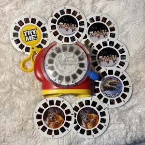 Fisher-Price 2002 De Colección ViewMaster FUNCIONA 8 Discos Lady And The Tramp, Charlie Brown - Imagen 1 de 12