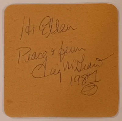 TUG McGRAW Autographed Beer Coaster - Image 1 of 2