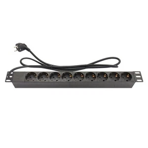 Good Connections GC-N0077 9-fach Steckdosenleiste 19" 1HE Kunststoffprofil - Bild 1 von 3
