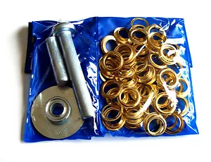 103pc 1/2" TARP TENT POOL COVER FLAG AWNING REPAIR GROMMET TOOL INSTALL SET - Picture 1 of 1