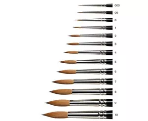 Winsor & Newton SERIE 7 pinceaux d'artistes Kolinsky Sable. Pinceau à peinture aquarelle - Photo 1 sur 1