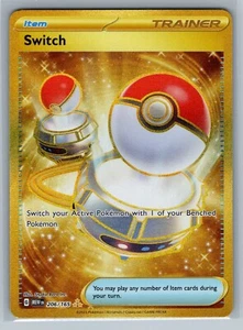 Pokemon Scarlet & Violet Item Trainer Switch 206 Gold Holo Secret Rare - Bild 1 von 2