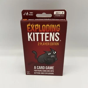 EXPLODING KITTENS 2 Player Edition Card Game BRAND NEW Family Friendly Fun 2021 - Picture 1 of 2