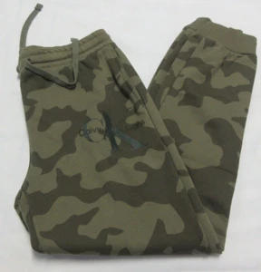 Calvin Klein Men's Camo Dusty Olive Green Fleece Sweatpants Size Small - Picture 1 of 3