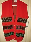 Vintage Sweet Tree Women’s Ugly Christmas Vest Made in USA Candles & Candy Canes
