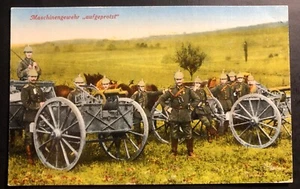 1916 Brandenburg Feldpost Germany Picture Postcard Cover Machine Gun - Picture 1 of 2