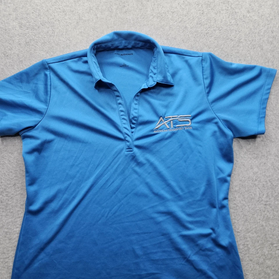 Polo ATS azul grande para mujer Port Authority Foto 1 de 4