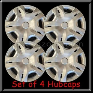 15" Silver hubcaps Fits 2010-2012 Nissan Versa Hub caps, Versa Wheel Covers - Bild 1 von 2