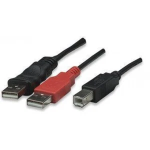 MANHATTAN CAVO USB 2.0 ad " Y " 2xA MAS / B MAS - 1.0 metro - Picture 1 of 1