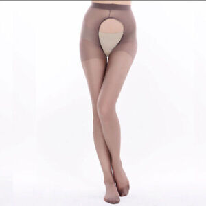 Women Sexy Open Crotch Crotchless Sheer Pantyhose Socks Stockings Tights