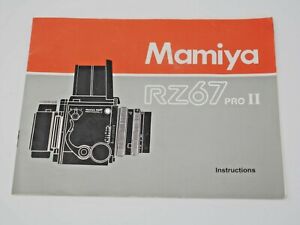 Mamiya RZ67 Pro II Camera Instruction Manual