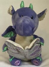 Cuddle Barn Dalton 12” Talking/Storytelling Purple Dragon Light Up Plush Toy
