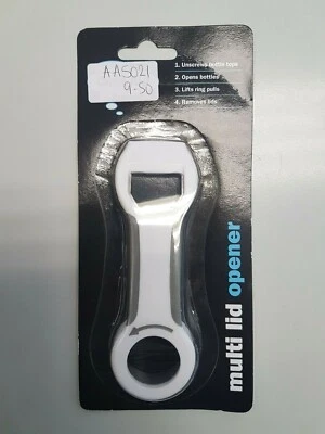 Multi Lid Opener, Unscrew Bottles, Lift Ring Pulls, Remove Lids - Image 1 of 2