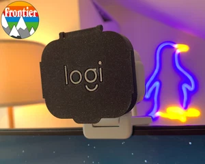 Logitech StreamCam Privacy Cover - Custom Text and Colour + Flip Up Lid - Picture 1 of 8