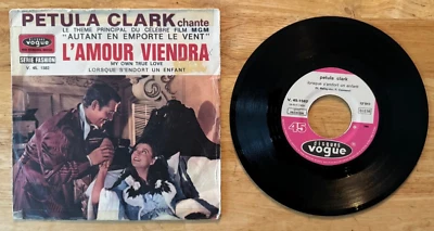 45 7" FRENCH SP MOVIE SOUNDTRACK GONE WITH WIND CLRK GABLE VIVIAN LEIGH - Image 1 of 2