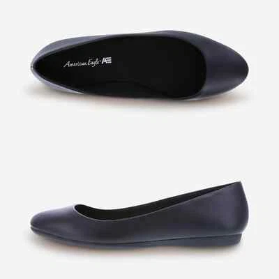 Женские черные балетные туфли на плоской подошве American Eagle Clinton средней или широкой ширины - Изображение 1 из 4